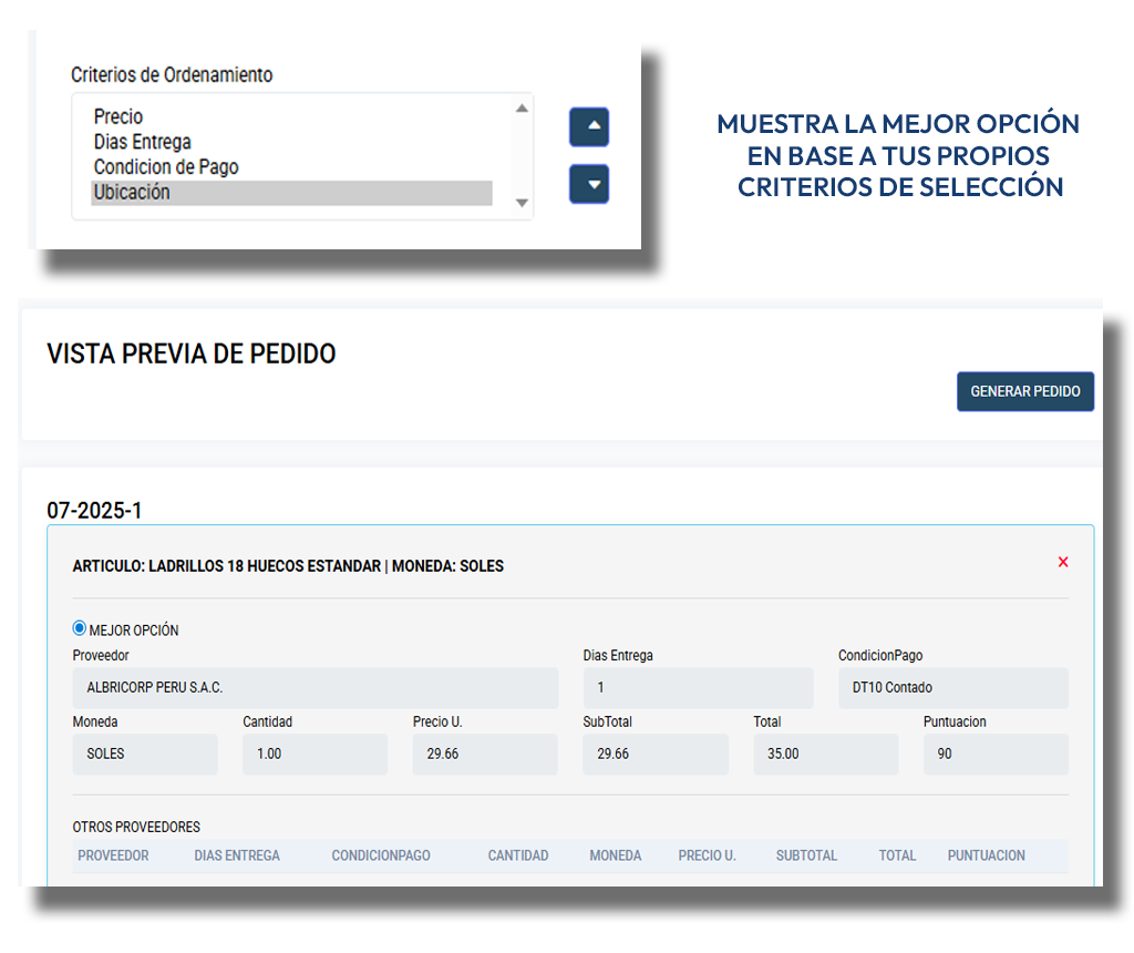 Selección de Cotización