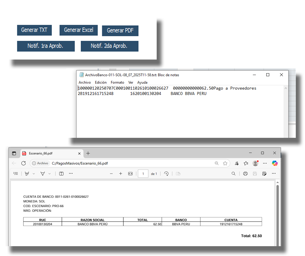Archivos TXT Bancarios