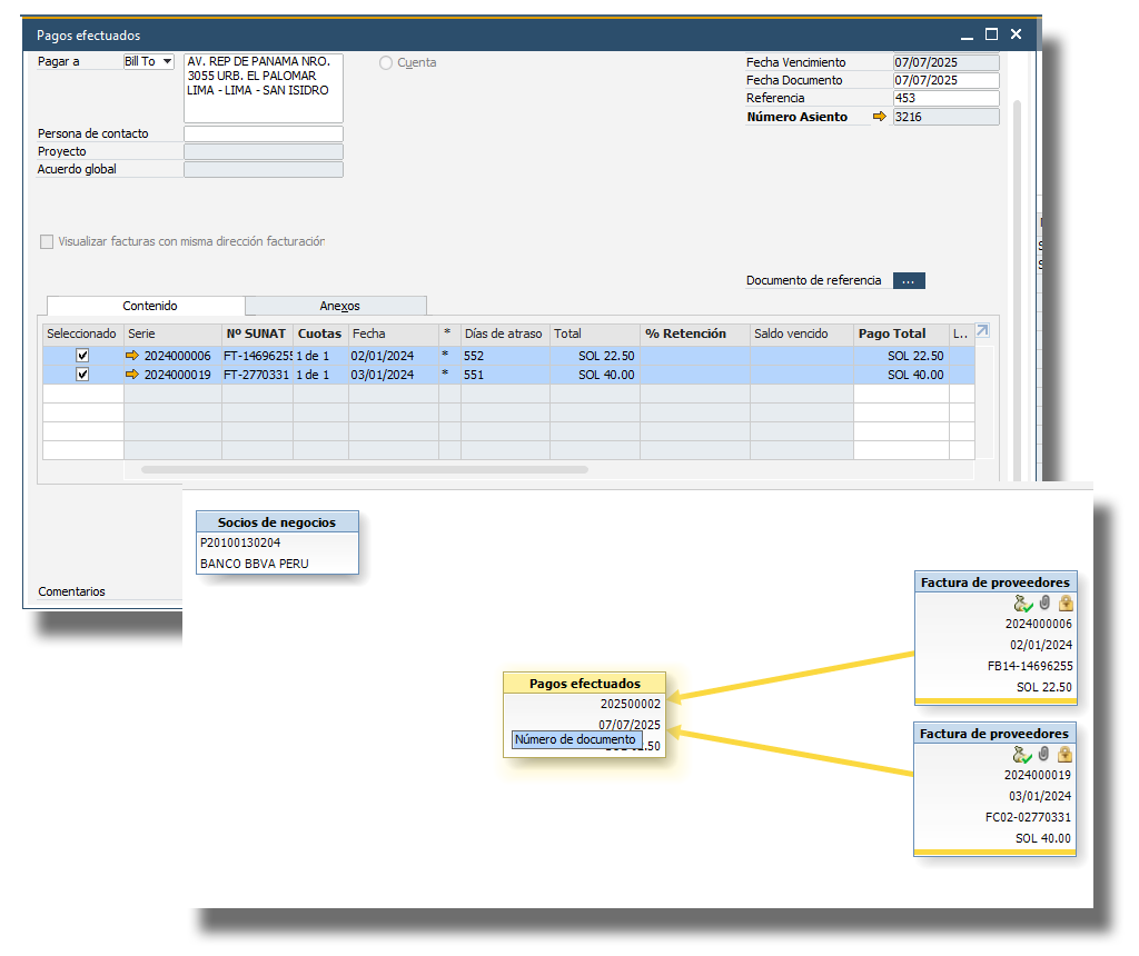 Creación de Pagos SAP